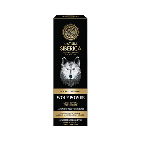 Natura Siberica Mannen Wolf Power Verstevigende Gezichtscrème, 50ml