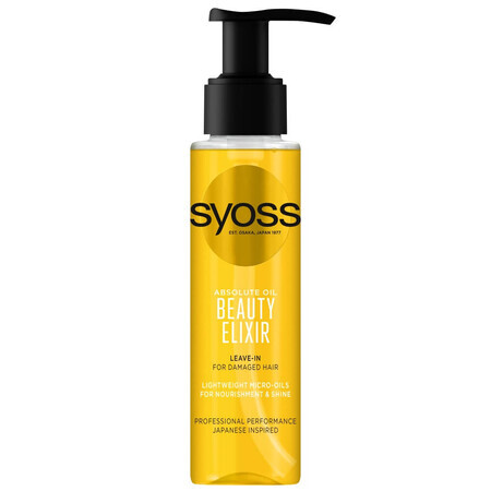 Syoss Beauty Elixir Absolute Oil für geschädigtes Haar, 100ml