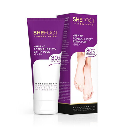 Shefoot Creme für rissige Schlaglöcher extra plus 30% Urea, 75ml