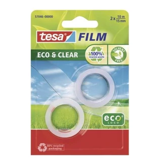 Tesa, Eco amp; Clear, self-adhesive film, 15mm, 2 pieces