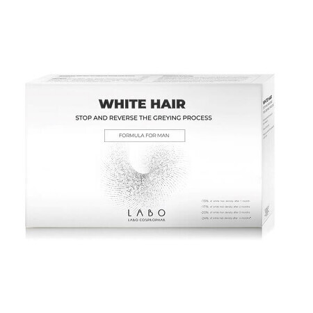 Traitement anti-gris pour hommes White Hair, 20 flacons, Labo