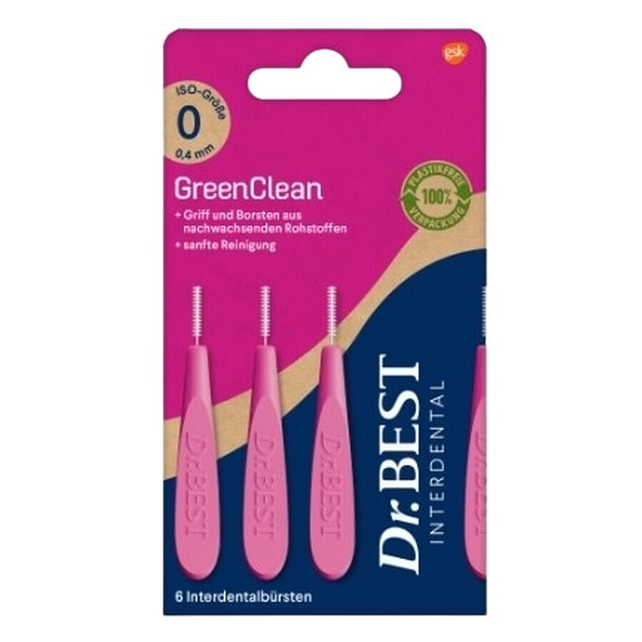 Dr.Best, GreenClean perii interdentare 0.4 mm ISO 0, 6 buc.