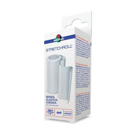 Bande élastique autocollante Stretchroll, 4mx6cm, Pietrasanta Pharma