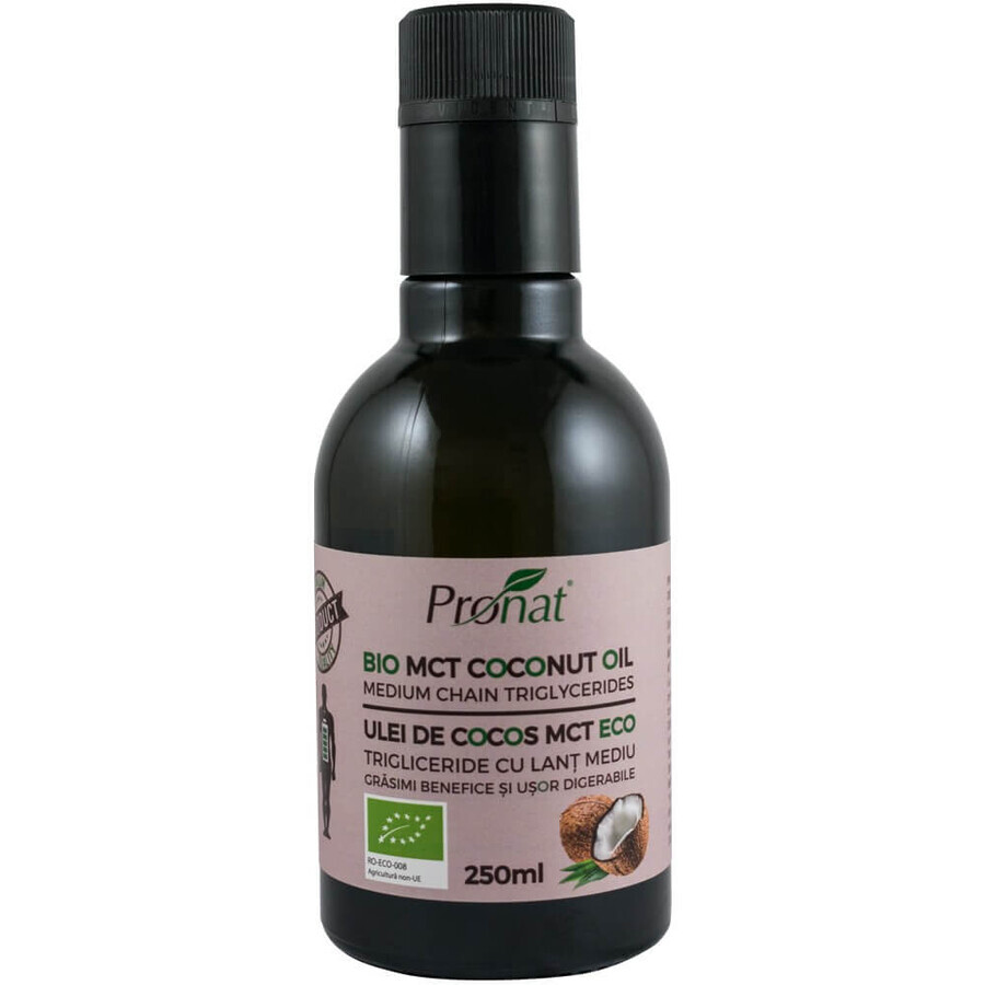 Olio di cocco biologico MCT, 250 ml, Pronat