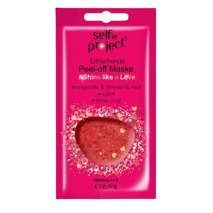 Selfie Project, Glow Like a Love, brightening peel-off mask, 12 ml