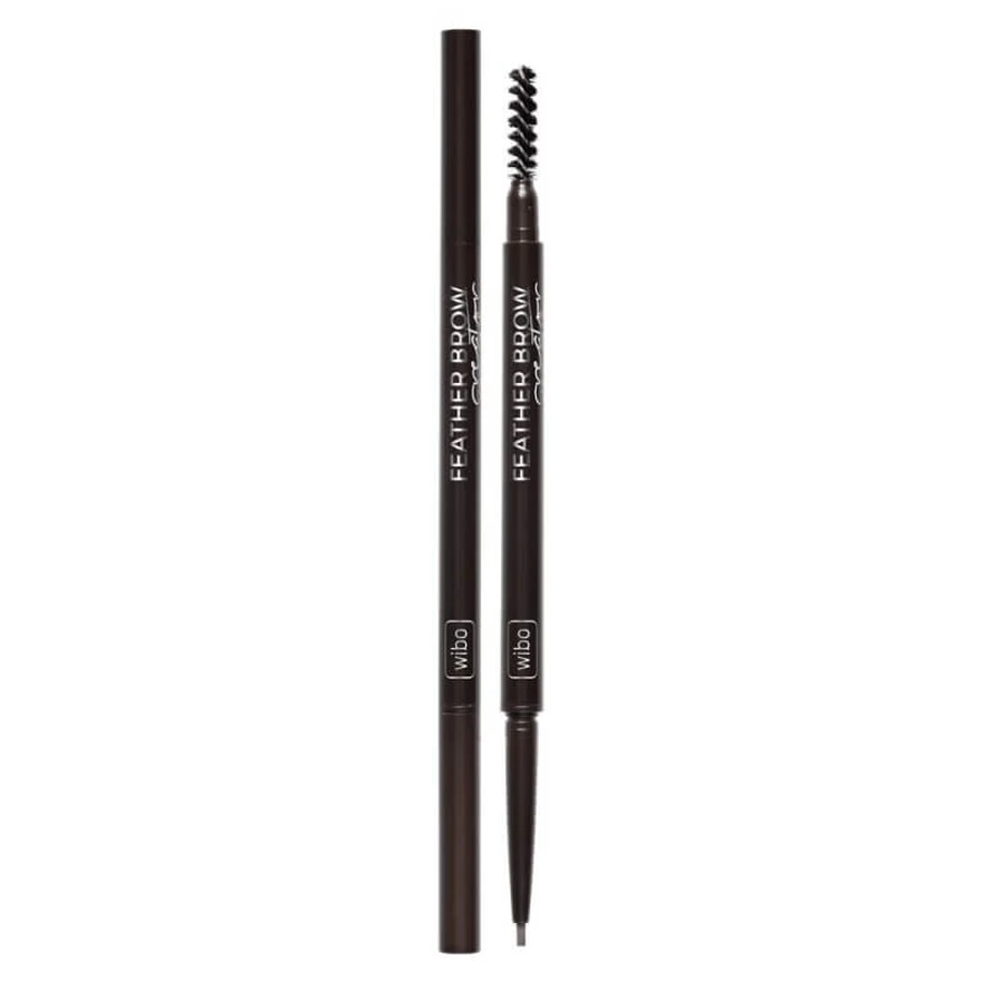 Wibo Feather Brow Creator Wenkbrauwschepper met donkerbruin penseel