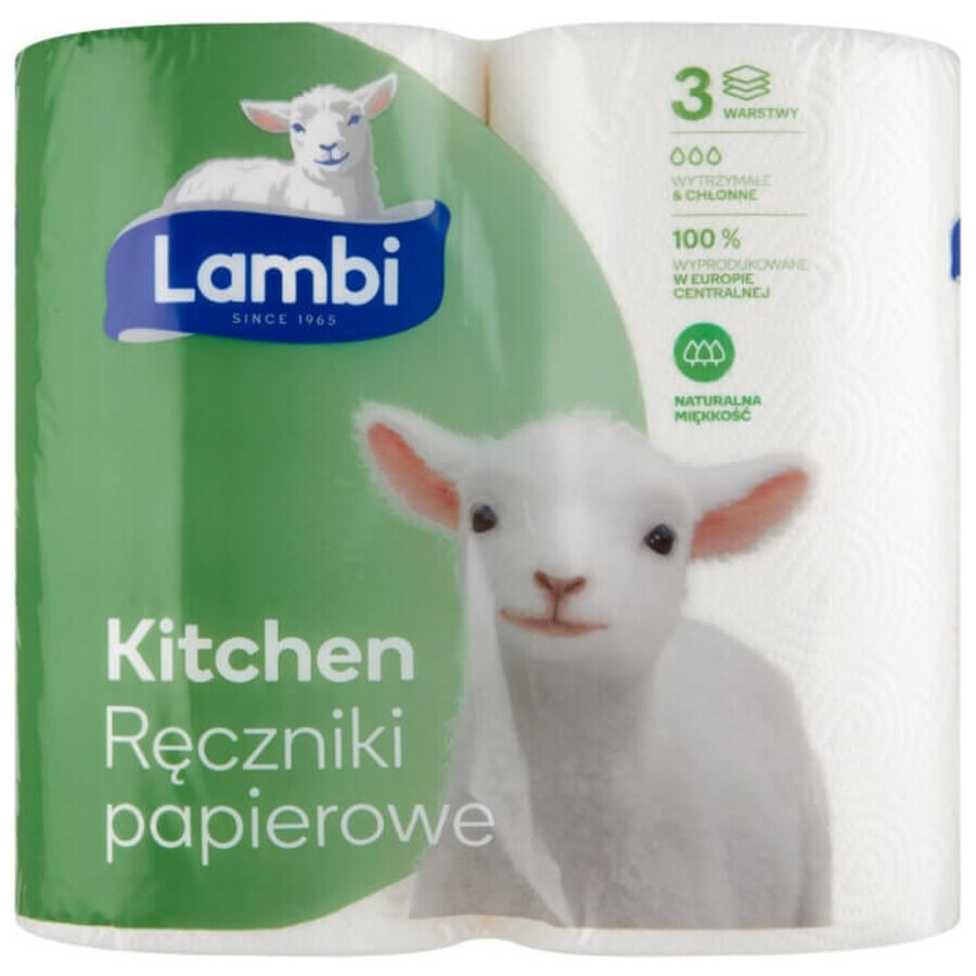 Lambi, Kitchen Napkins, 2 rolls