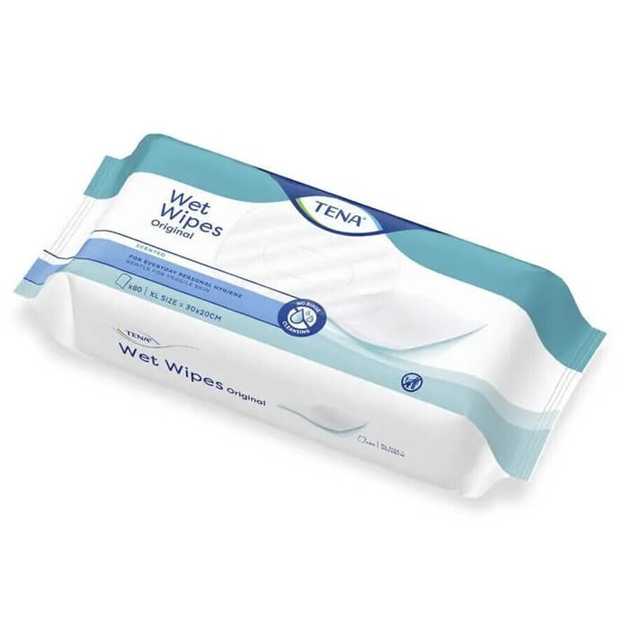 Tena Wet Wipes Original, wet wipes, 80 pcs