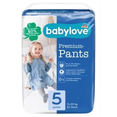 Babylove, pañales, 13-20kg, 20 unidades