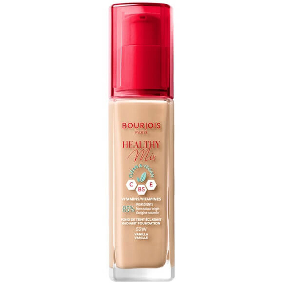 Bourjois Healthy Mix Clean Vegan Foundation 52 Vanilie, 30ml