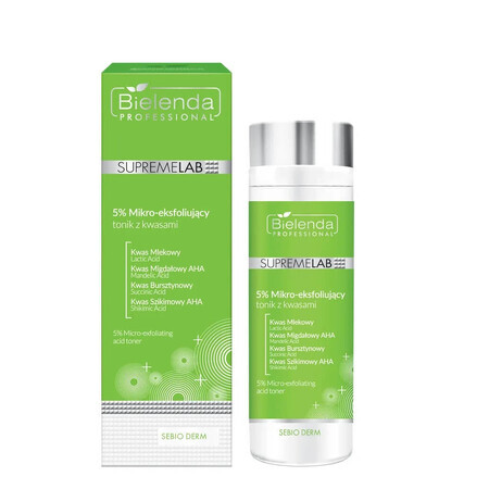 Bielenda SupremeLab SebioLab Sebio Derm 5% Micro-exfoliërende Tonic met zuren, 200ml