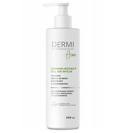 Dermi By Dermatologist Acne Cleanser voor de vette, gemengde en acnegevoelige huid, 200 ml