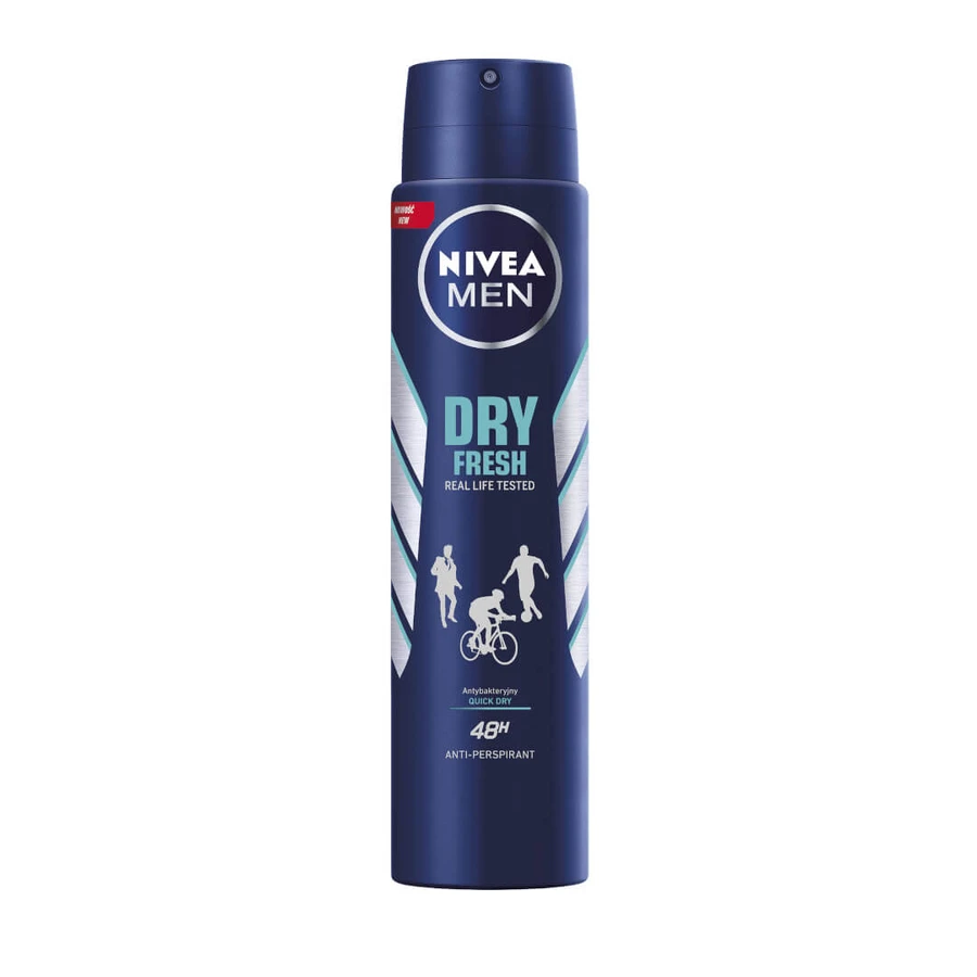 Nivea Men Dry Fresh Spray antitraspirante, 250 ml
