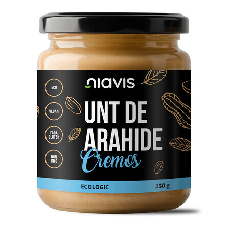 Beurre de cacahuète crémeux biologique - 250g, Niavis