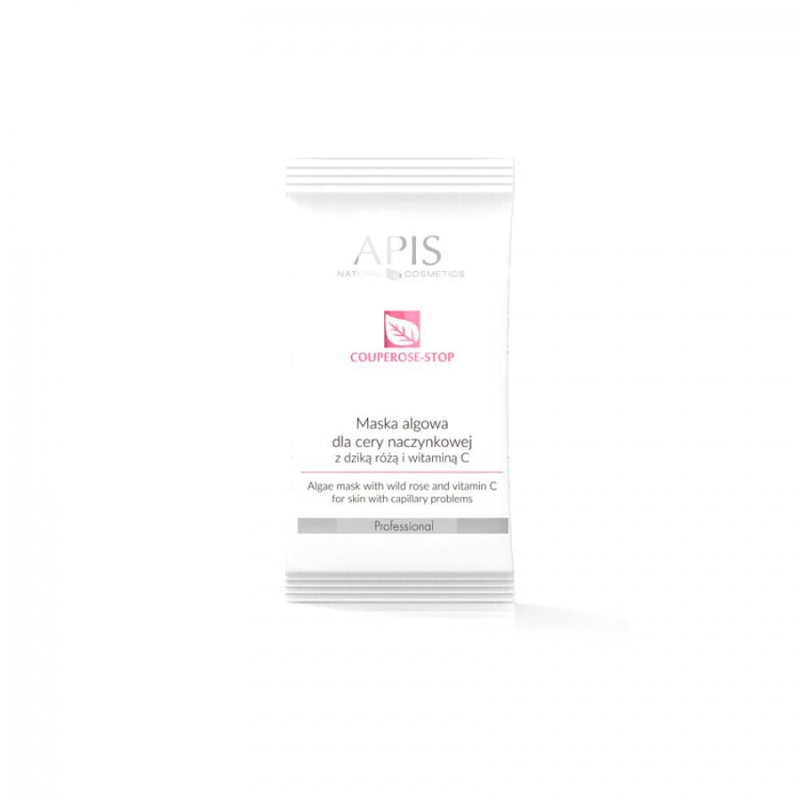 Apis Couperose-Stop Algenmasker voor de couperose huid met rozenbottel en vitamine C, 20g