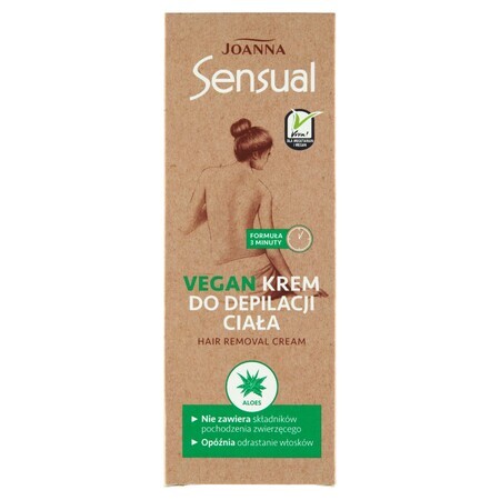 Joanna Sensual, veganistische ontharingscrème voor het lichaam, 100g