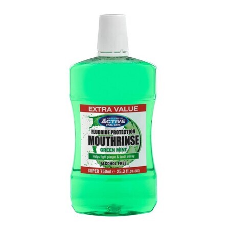 Beauty Formulas Actief alcoholvrij mondwater met groene mythe, 750ml