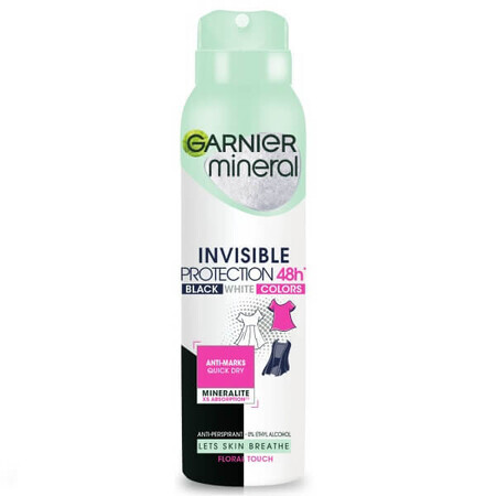 Garnier Spray antitraspirante Mineral Invisible Protection Floral Touch, 150ml