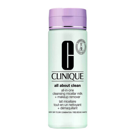 Clinique All-in-One micellaire reinigingsmelk + make-upmelk voor droge huid, 200ml