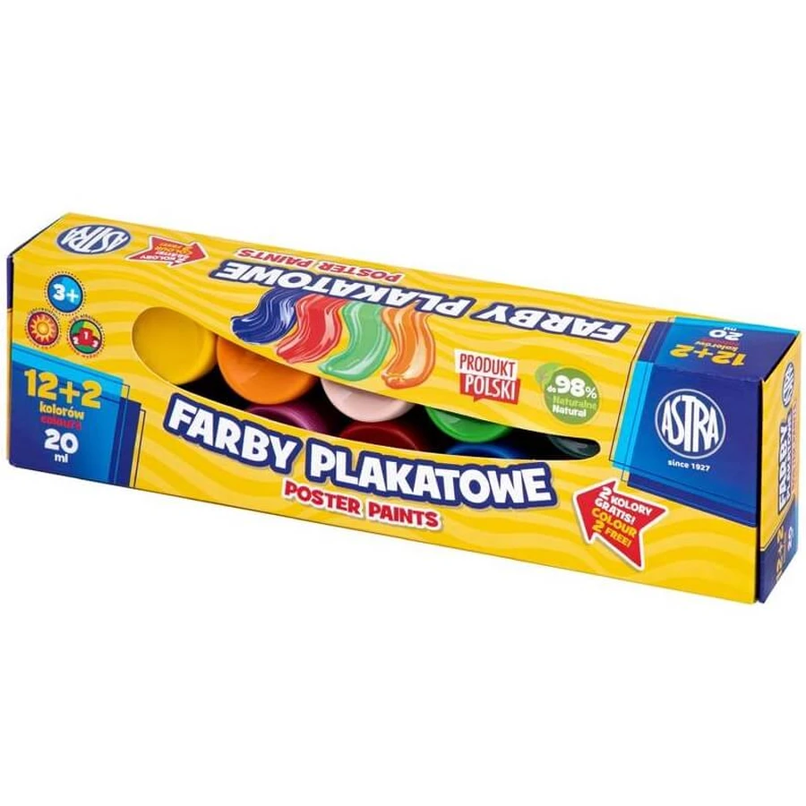 Astra Posterverf 20 ml x 12+2 kleuren