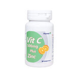 Vitamine C 500 mg + Zink, 30 tabletten, Pharmex