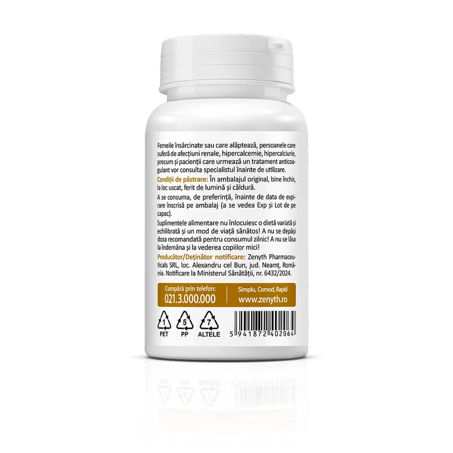 Vitamine D &amp; Cofactoren, 30 capsules, Zenith