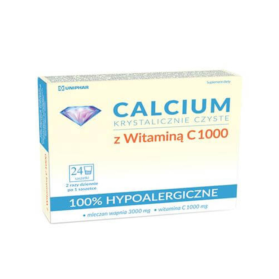 Calcium Crystal Clear mit Vitamin C 100, 24 Beutel