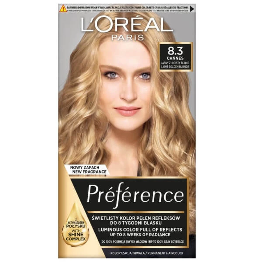 L'Oreal Paris Preference Haarkleur 8.3 Cannes