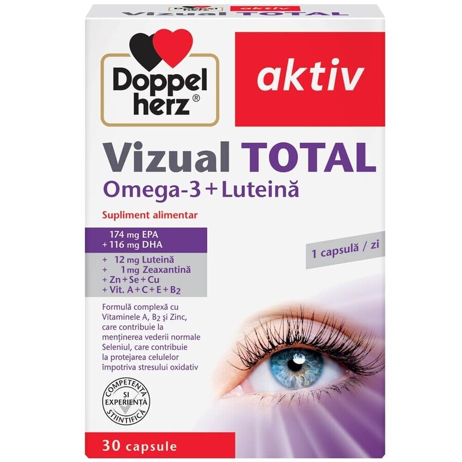 Visual Total met Omega 3 en Luteïne, 30 capsules, Doppelherz