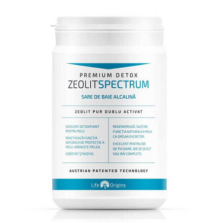 Sale da bagno alcalino Zeolit ​​Spectrum, 800 g, Life Origins