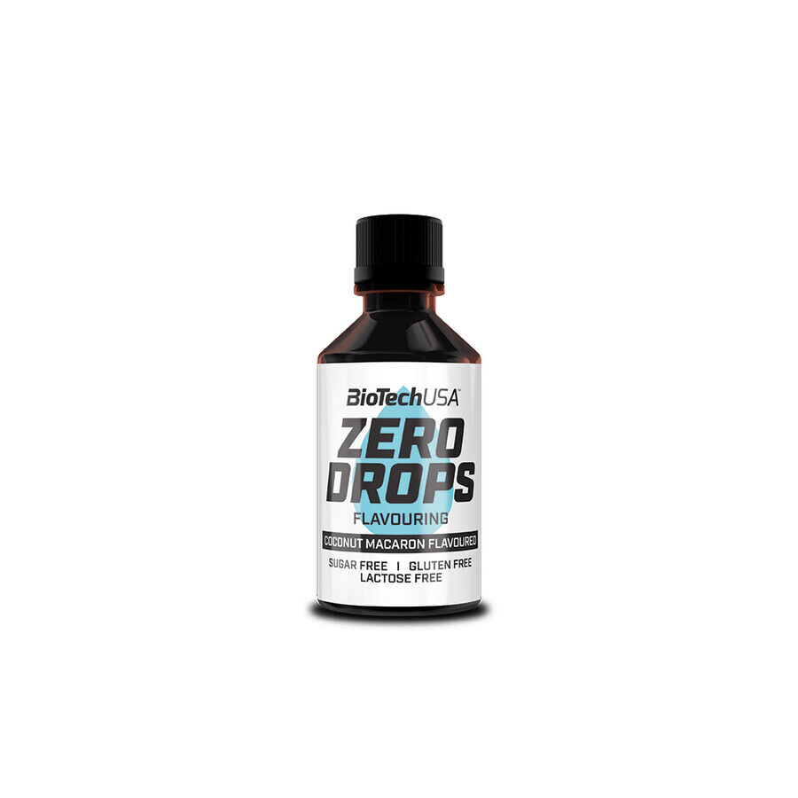 Zero Drops Kokosnoot Macaron, 50 ml, BioTechUSA