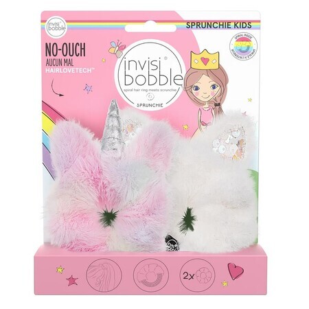 Invisibobble Kids Eenhoorn & Konijntje Wax Elastiek Eenhoorn & Konijntje, 2 stuks