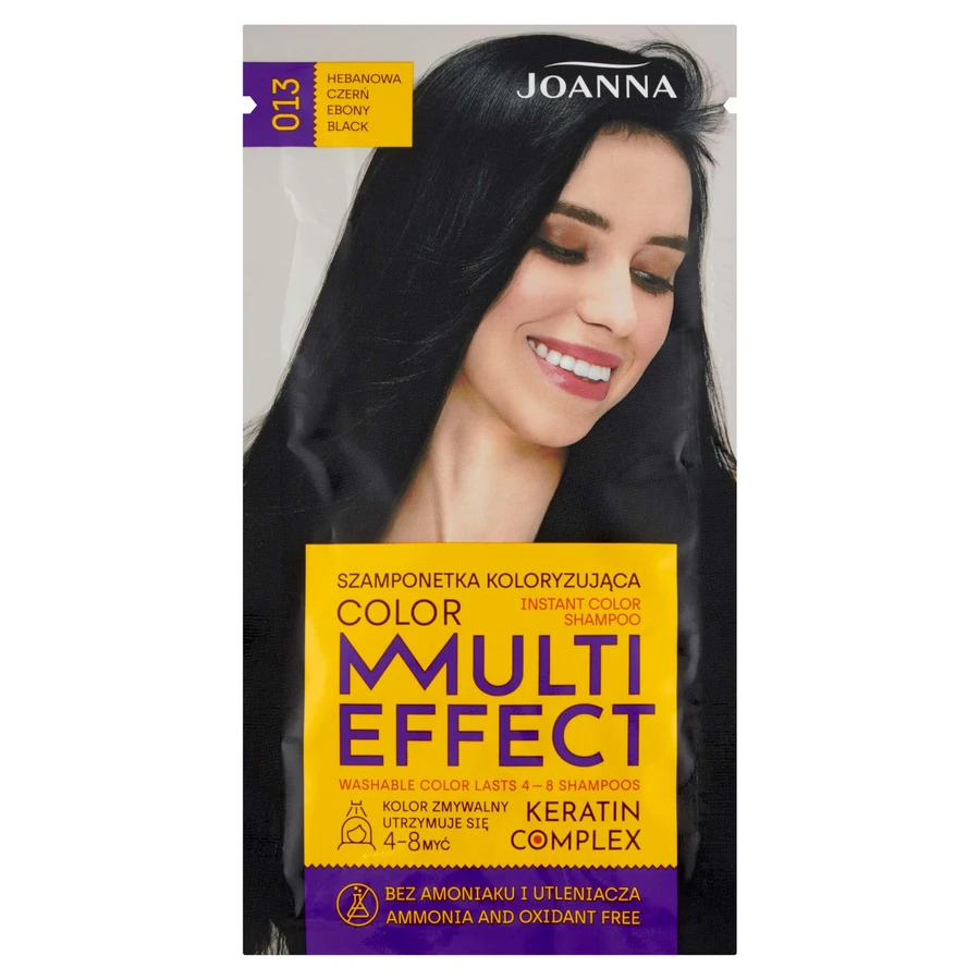 Joanna Multi Effect Shampoo Colore 013 Nero Ebano, 35g