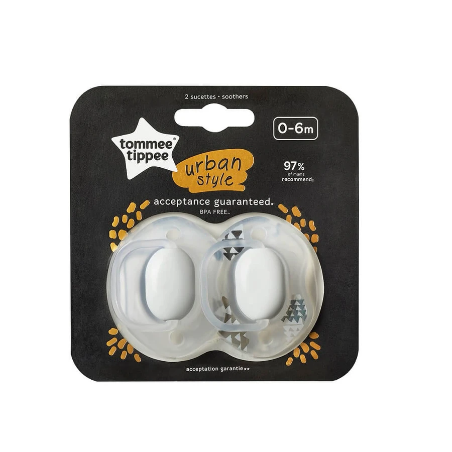 Tommee Tippee Urban sucette 0-6m Neutre 2 pièces