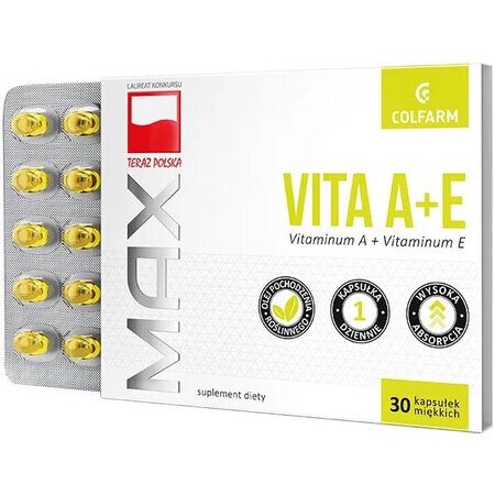 Max Vita A+E 30 capsules