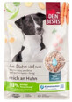 Dein Bestes, Natvoer voor honden, 60% rundvlees met aardappelen, wortelen en saffloerolie, 400 g