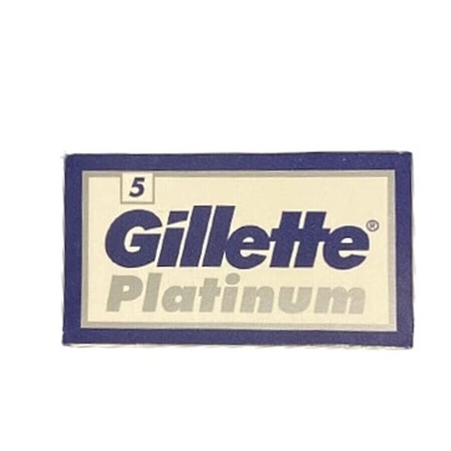 Gillette Platinum, yulettes, 5 pièces