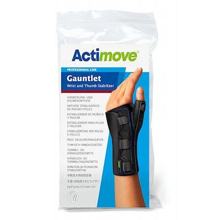 Actimove, attelle de stabilisation du poignet et du pouce Noir taille S - Longue durée !