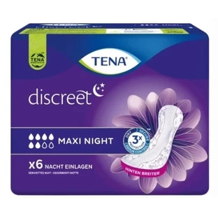 Tena, Discreet Maxi night, Wkładki, 6 sztuk