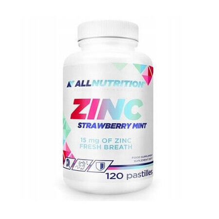 Allnutrition Zinc strawberry mint, 120 pills