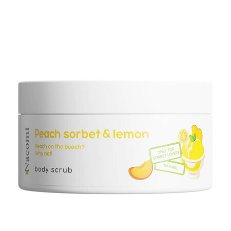 Nacomi Body scrub with peach and lemon sorbet, 100ml