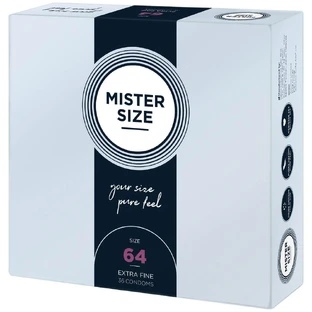 Preservativos Mister Size, 64 mm, 36 unidades