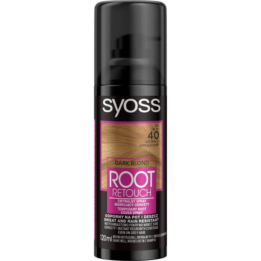 Syoss Root Retouch Dark Blonde Discolouration Masking Spray 120ml