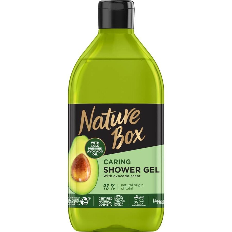 Nature Box Avocado Oil el de duș cu ulei de avocado, 385ml