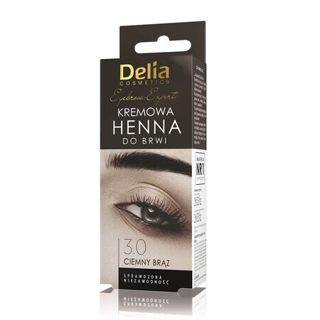 Delia Wenkbrauw Expert wenkbrauwcrème henna 3.0 Donker Bir, 15ml