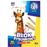 Tekenblok 90g/m2 A3, 20 vel