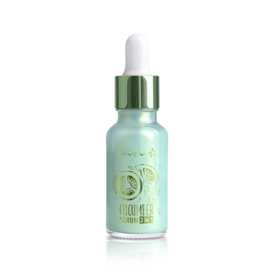 Heerlijk komkommerserum 2in1 Revitaliserende gezichtsgrondverf 2in1