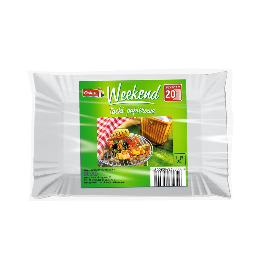 Oskar, Weekend Cardboard trays, 20 pieces