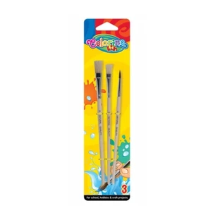 Colorino Kids, Pędzelki szkolne, 3 sztuki