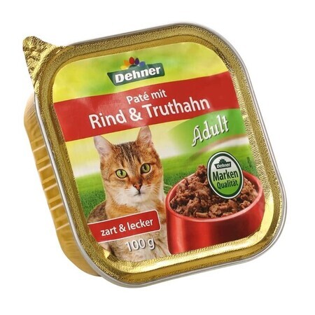 Dehner, Rind amp; Truthahn, Kattenvoer, 100g